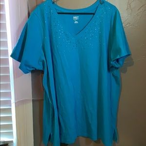 Blue jeweled top.—————- R